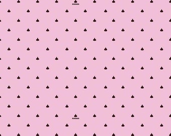 Riley Blake - Celebrate with Hershey Valentine's Day Kisses Dots White C12806 - Pink