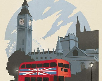 Destinations Poster Panel London P10027 - By Riley Blake