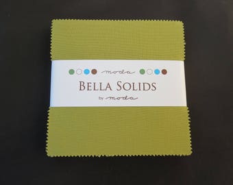 Fig Tree Bella Solid Olive Charm Pack - 9900PP 69