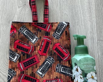 British Telephone Box Gift Bag  9 x 8 Inches