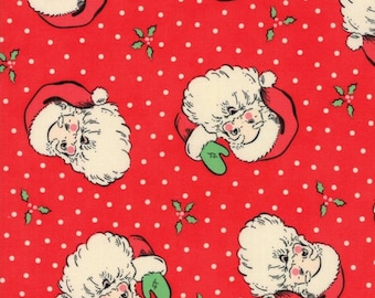 End of Bolt exactly 1/2  Yard - Swell - Urban Chiks Seasonal Christmas Santa Red - 3112013 - 31120 13