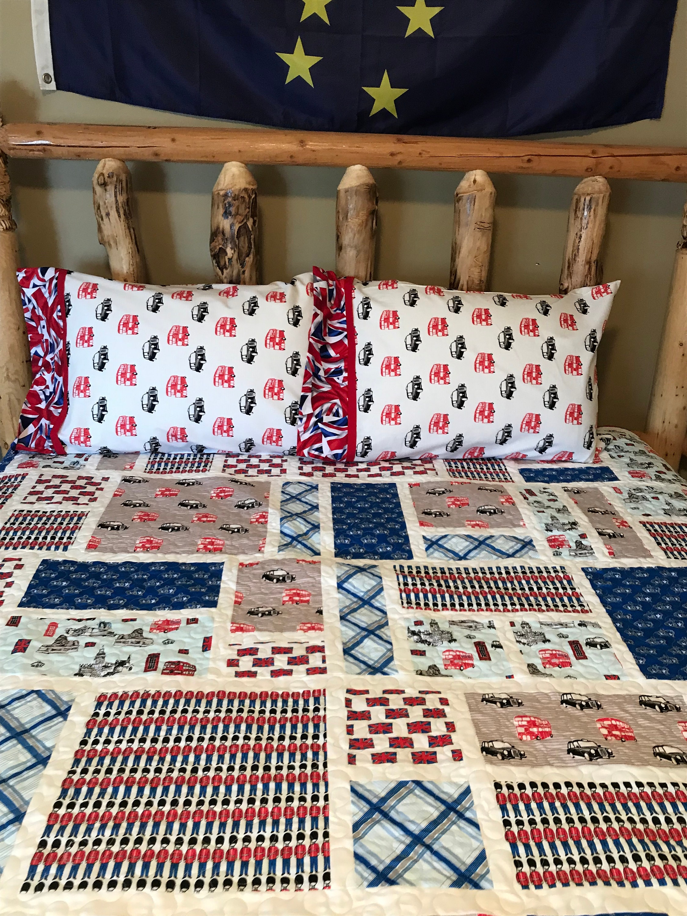 Homemade Queen Quilt British Quilt / England Etsy