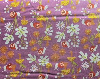 Animal Animal Heliotrope RS5163 15 Ruby Star - Snail Garden 30s and Retro Snails Whimsical Mushroom