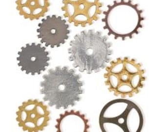 STEAMPUNK Metal Accents 11/Pkg - STEAM083 - Small Gears