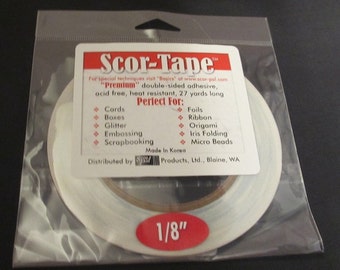 Scor-Tape - Premium Double Sided Adhesive 1/8"