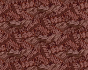 Riley Blake - Celebrate with Hershey Valentine's Day Candy Bar Toss Chocolate - I Spy Fabric -C12801