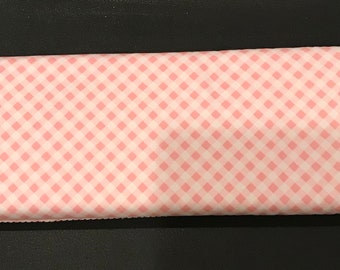 End of Bolt Exactly 1.5 Yards - Wonderland 2 Gingham Pink Fabric -Riley Blake C5775 - Light Pink