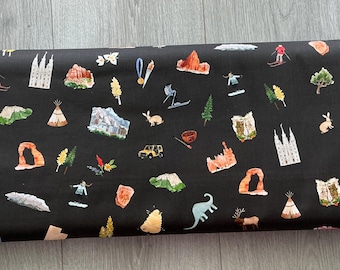 Utah Main Espresso Fabric - By Riley Blake - CD17020