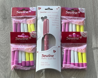 Four pack plus pen - Sewline Assorted Glue Stick