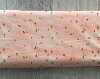 54259D-6 - Heather Ross By Hand -  Blush Strawberries - For Windham Fabrics