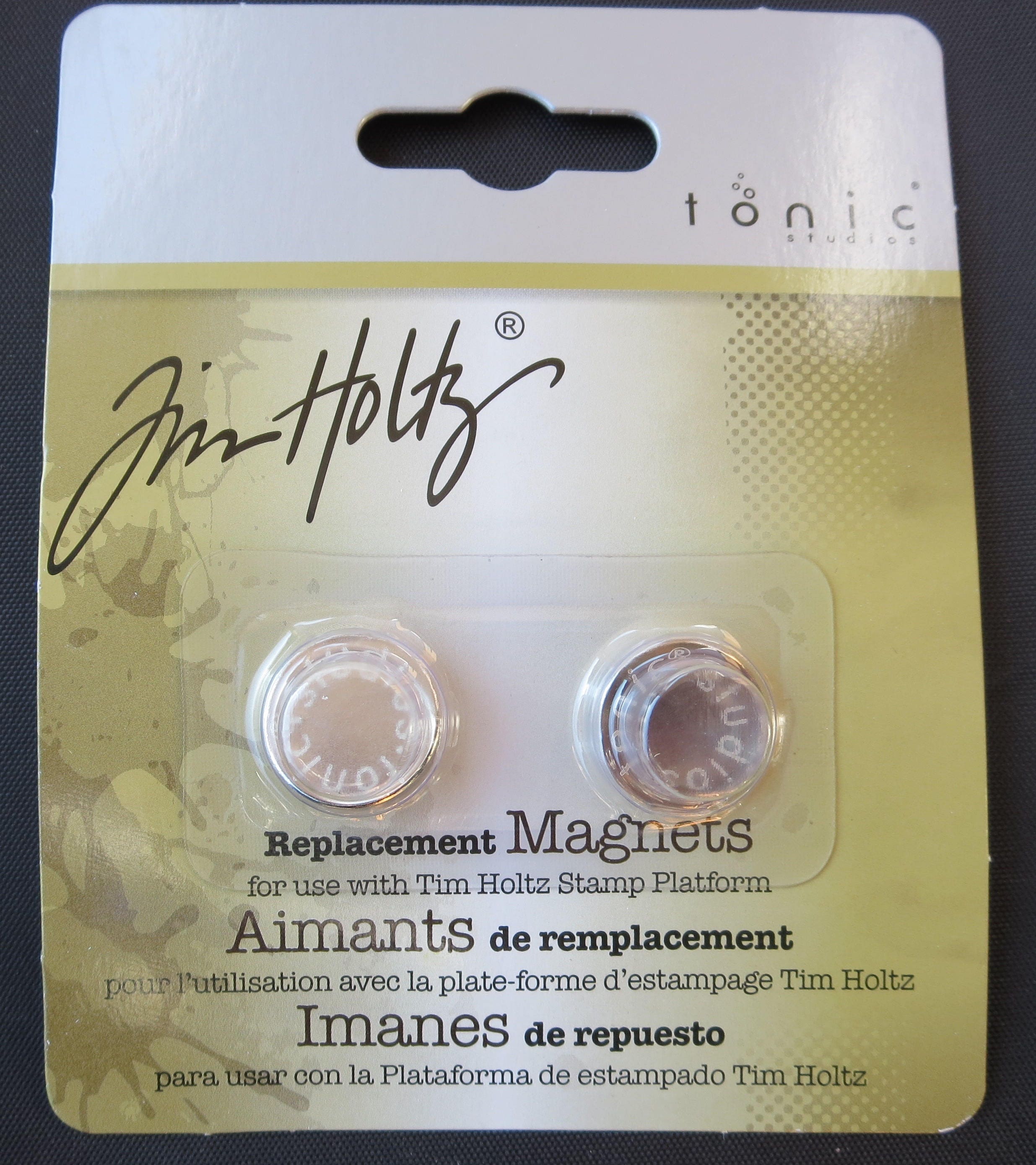 Tim Holtz Stamping Platform Replacement Magnets 2/Pkg