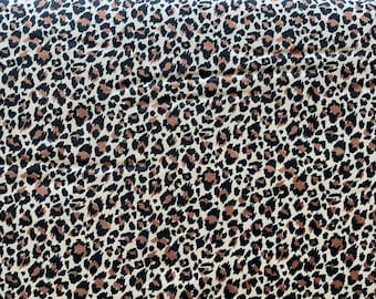 Leopard Print Fabric by Makower UK  For Andover Fabrics - TP2403V - Around The World