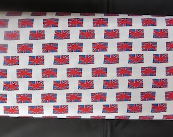 British Invasion Cream Flag - By Riley Blake - End of Bolt 1 Yard 6 Inches C3844