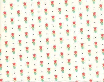 Early Bird - Bonnie Camille Fabric - 55197 17 / 5519717 - Early Bird Tulips