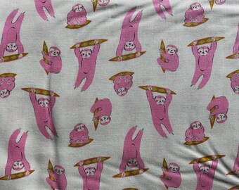 Animal Animal Natural RS5168 12 Ruby Star - Novelty Sloth - Last Bolt As Moda has Discontinued