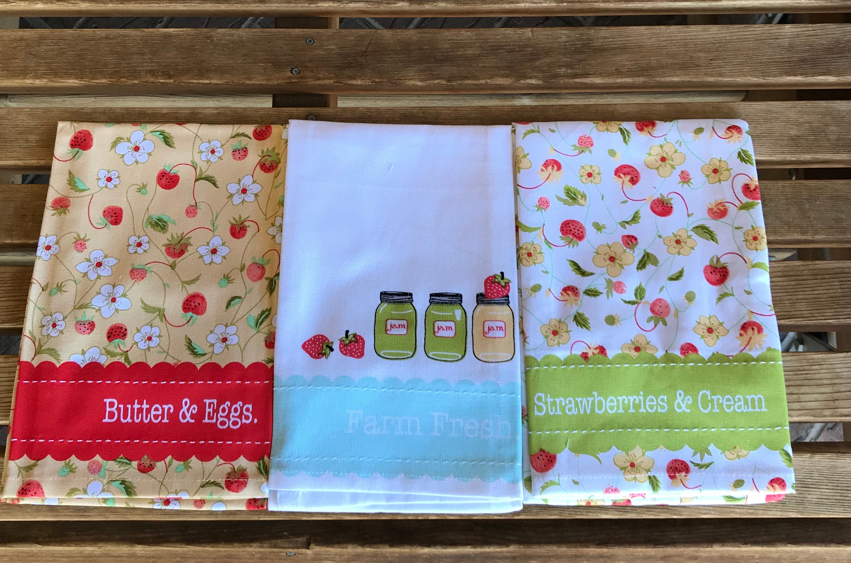 Tree Farm Kitchen Dish Towels Set of 3