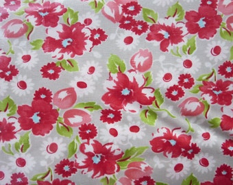 End of Bolt 2 Yards - Bonnie Camille Floral Little Swoon Grey - 55130 15 - Little Ruby