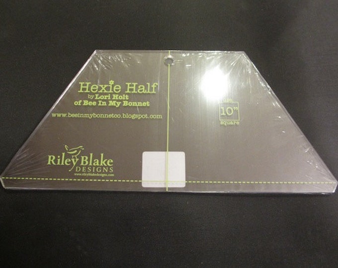 Lori Holt Hexie Half Ruler 10 Inch by Riley Blake Back Etsy