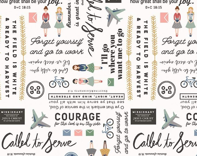 Featured listing image: Called To Serve Main Sister  by Deena Rutter for Riley Blake - SC9291-MULTI Cotton Fabric - Not Flannel