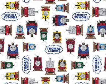 All Aboard with Thomas & Friends Friends White C11001 - By Riley Blake