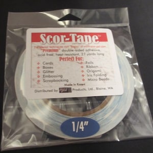 Scor-Tape - Premium Double Sided Adhesive 1/4"