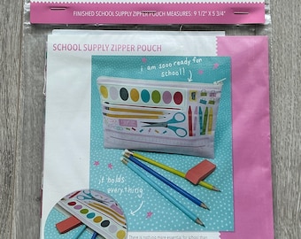 School Supply Zipper Pouch Panel Kit - by Stacy Iest Hsu
