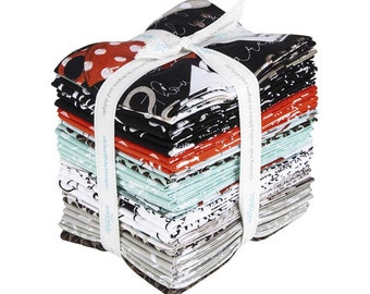 Coffee Chalk Fat Quarter Bundle - J Wecker Frisch for Riley Blake Designs - C11031-BLACK is not included