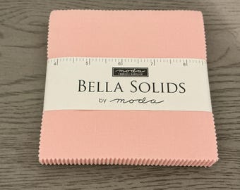 Bella Solids Charm 3 Sisters Pink 9900PP 145 Moda Precuts