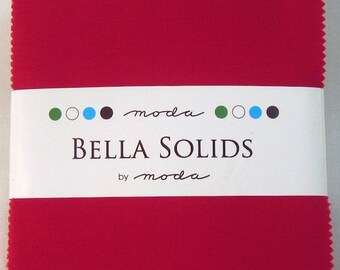 Bella Solids Red Charm Pack. 9900PP-16