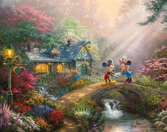 Disney Dreams Mickey & Minnie Disney Sweetheart Bridge Digital Panel 36in DS20299C1