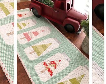 Christmas Jars Table Runner Pattern by The Pattern Basket TPB 1812