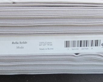 End of Bolt 2 yards - Moda Bella Solid Gray - 990083