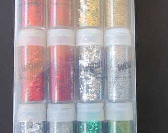 American crafts Extra Fine And Chunky Glitter Set - 27395