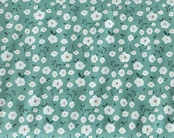 Riley Blake - Sunsetridge Flowers Seafoam - C15732 by Minki Kim