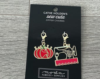 Sewing Zipper Pulls -  CH103  -  Sewing Machine Pull And Pin cushion Pull