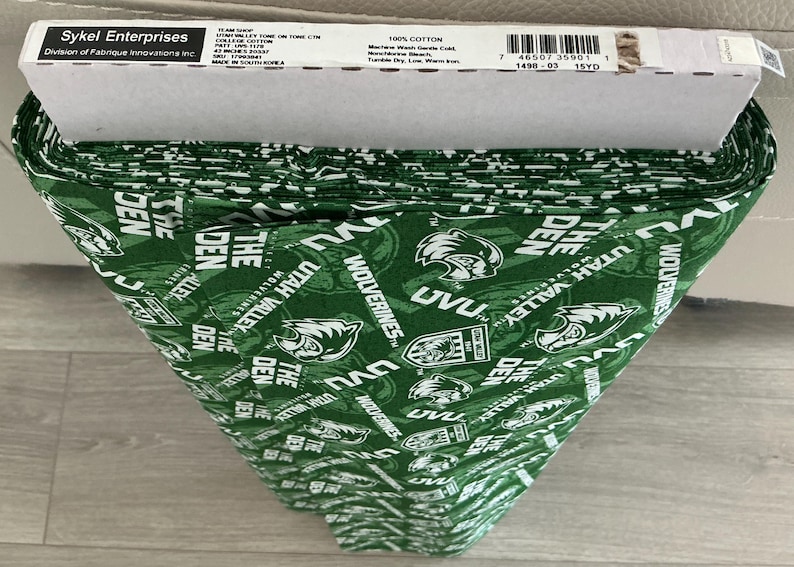 UtahValley University - Tone on Tone-100% Cotton-UVS1178 - UVU Fabric bild 2