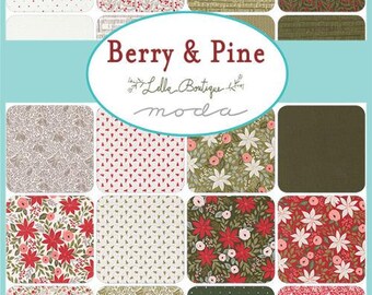 Berry and Pine Fat Quarter Bundle - Moda - Lella Boutique 5240AB