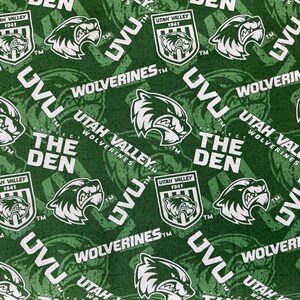 UtahValley University - Tone on Tone-100% Cotton-UVS1178 - UVU Fabric bild 3