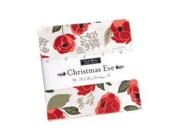 Christmas Eve Charm Pack 5180PP - Bella Boutique  for Moda Precuts 5 Inch Square