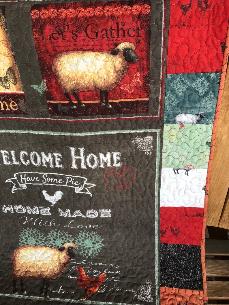 Welcome Home Homemade Quilt wall Hanging Home Decor
