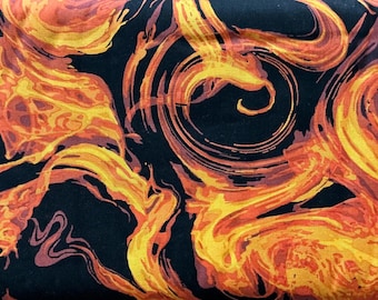 Phantasm by Libs Elliott Enchantment Flame  A-1518-O - By Andover Fabrics