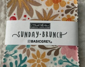 Sunday Brunch Mini Charm -By BasicGrey for  Moda