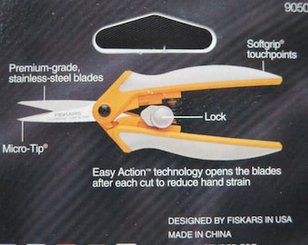 Fiskars Micro-Tip Blade For Intricate Cuts - Easy Action Softgrip