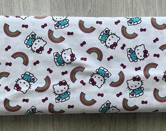 Hello Kitty Rainbow Toss  - Springs Creative Fabrics  24275 - USD 7.99 A Yard