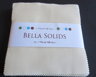 Bella Solids Fig Tree Cream Charm Pack - Moda - 9900PP67 - 67 Charm Pack