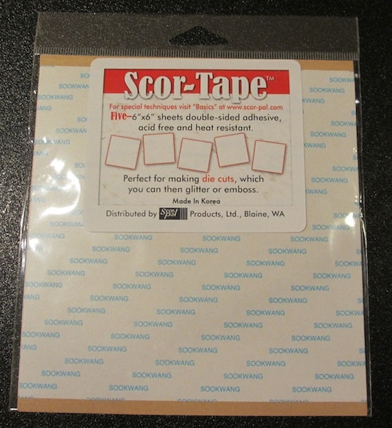 Scor Tape Sheets 5 Pkg 6X6