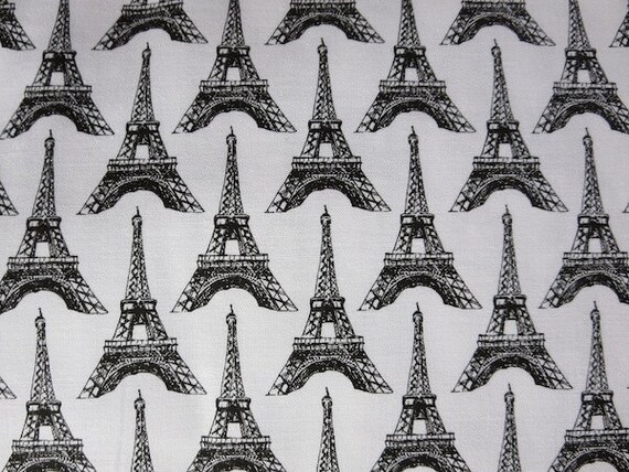 Pepe in Paris Fabric Riley Blake YARD Black & White Eiffel Tower Pepe in Paris Fabric Riley Blake YARD Black & White Eiffel Tower