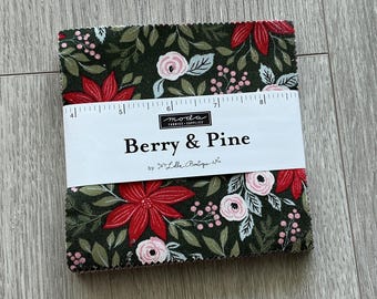 Berry and Pine Charm Pack - Moda - Lella Boutique 5240PP