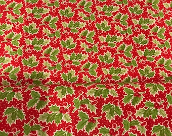 Christmas Stitched Holly Toss Multi 2044214  - Fig Tree - Moda Has Now Discontinued This Fabric