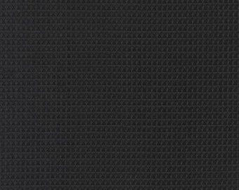 Black Organic Waffle Knit - S721-1019 - From Robert Kaufman